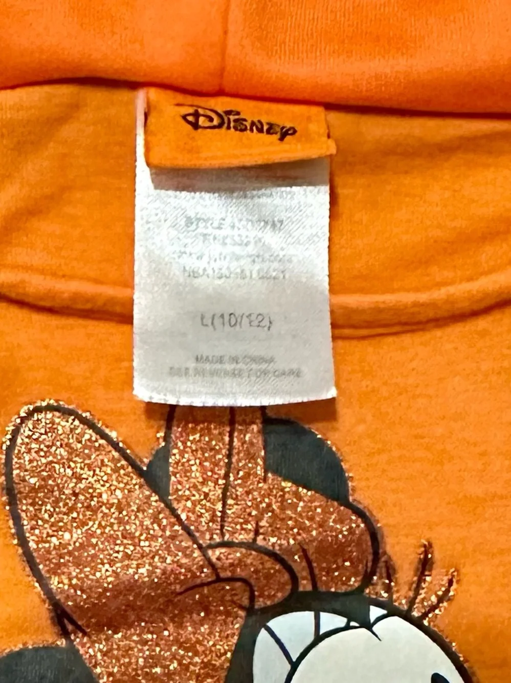 Disney Orange & Black Minnie Halloween Hooded Skater Dress